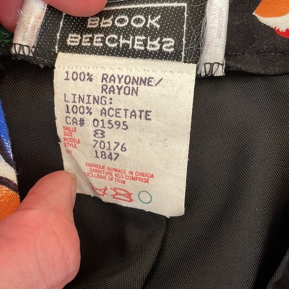 Vintage Beechers Brook High-Waisted Floral Skirt, sz 8 - Picture 10 of 13